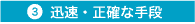 迅速、正確